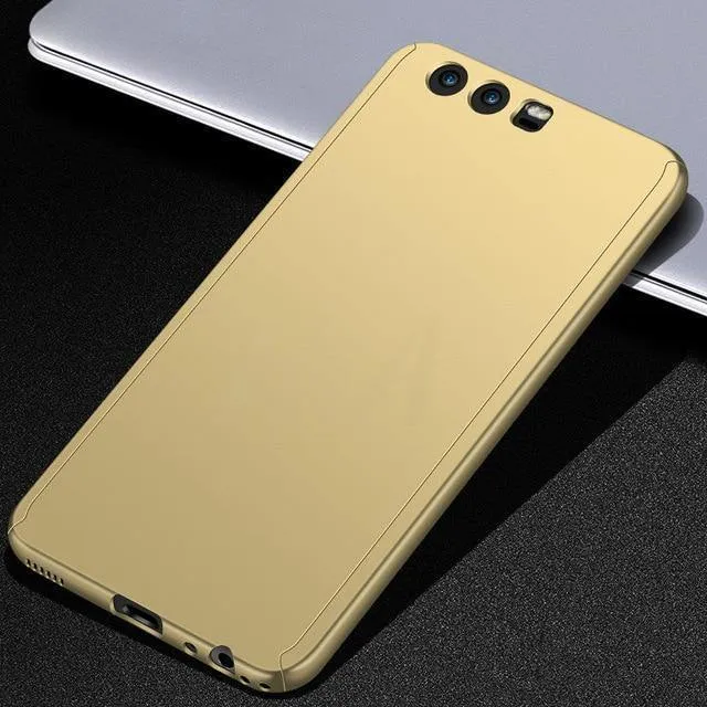 Luxuriöse 360-Grad-Vollschutzhülle für Huawei P10 P9 P8 Lite Mate 20 10 Pro Lite Displayschutzfolie Mate 20 Hülle Glas