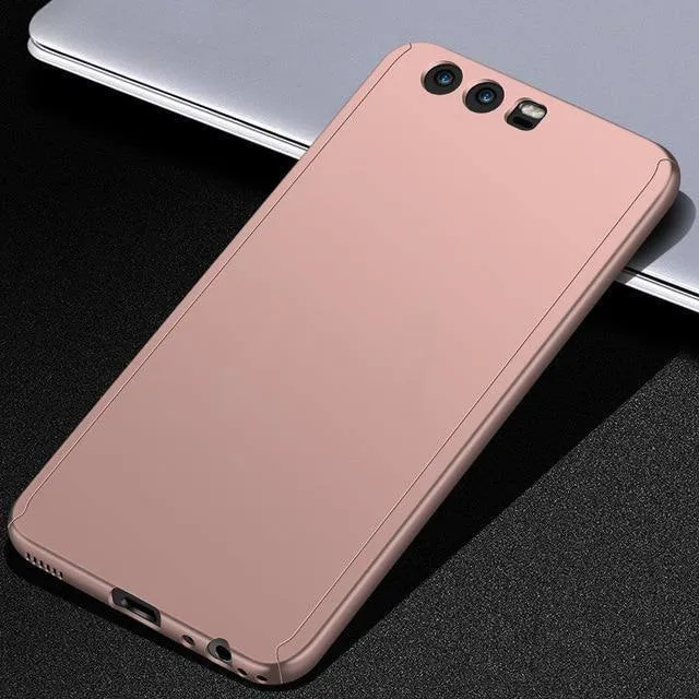Luxuriöse 360-Grad-Vollschutzhülle für Huawei P10 P9 P8 Lite Mate 20 10 Pro Lite Displayschutzfolie Mate 20 Hülle Glas