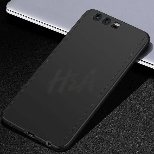Luxuriöse 360-Grad-Vollschutzhülle für Huawei P10 P9 P8 Lite Mate 20 10 Pro Lite Displayschutzfolie Mate 20 Hülle Glas