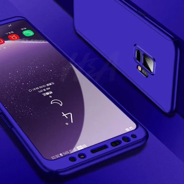 H&A 360-Grad-Vollschutz-Telefonhülle für Samsung Galaxy S9 S8 Plus S7 S6 Edge Displayschutzfolie Telefonabdeckung Note 9 8 S8 Hülle