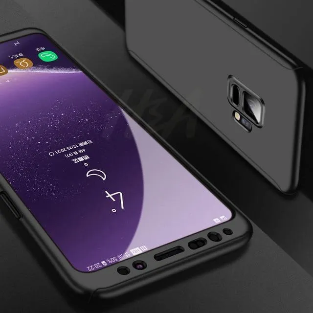 H&A 360-Grad-Vollschutz-Telefonhülle für Samsung Galaxy S9 S8 Plus S7 S6 Edge Displayschutzfolie Telefonabdeckung Note 9 8 S8 Hülle