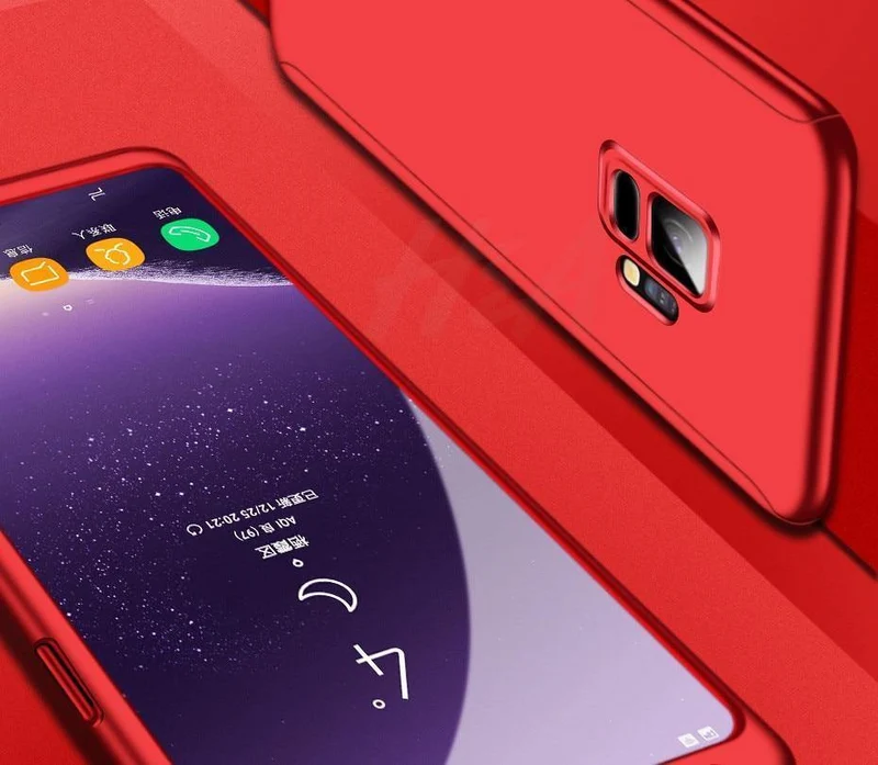 H&A 360-Grad-Vollschutz-Telefonhülle für Samsung Galaxy S9 S8 Plus S7 S6 Edge Displayschutzfolie Telefonabdeckung Note 9 8 S8 Hülle