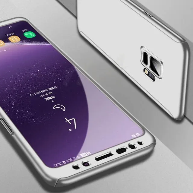H&A 360-Grad-Vollschutz-Telefonhülle für Samsung Galaxy S9 S8 Plus S7 S6 Edge Displayschutzfolie Telefonabdeckung Note 9 8 S8 Hülle