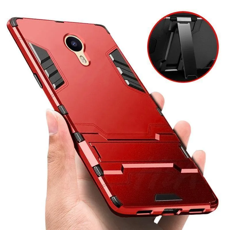 H&A Luxus Heavy Duty Armor Handyhülle für Meizu M6 M6S M5 Note Vollständige Anti-Klopf-Abdeckung für Meizu M3 M6 M5 Note Halter Hülle