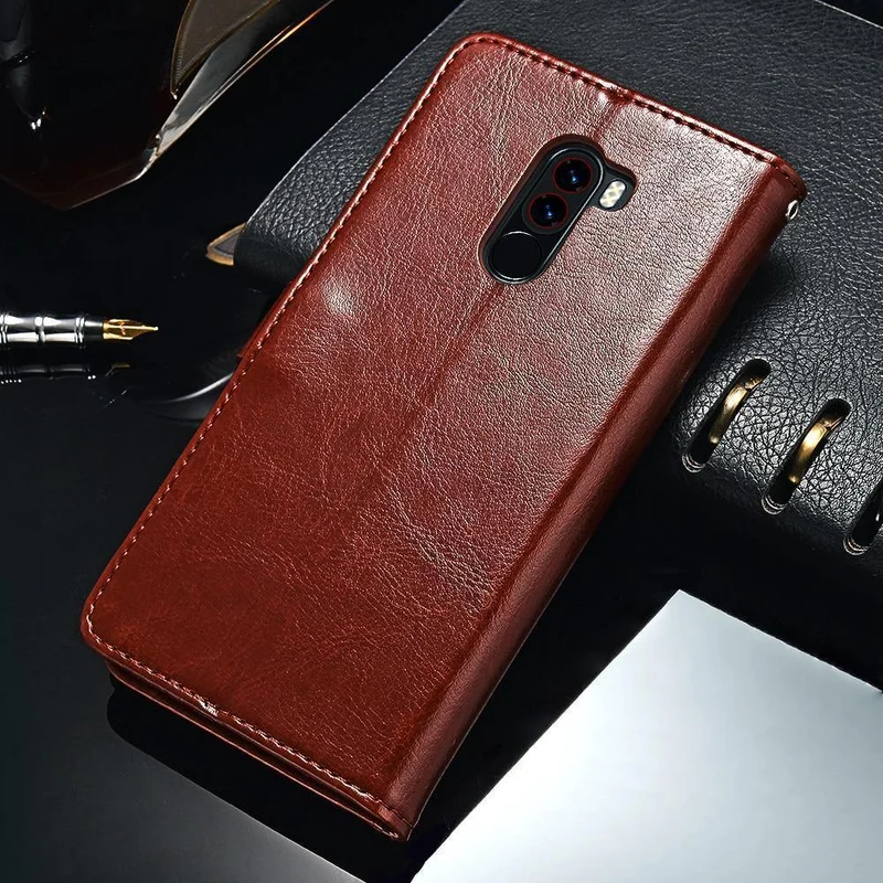 für Xiaomi POCOPHONE F1 Hülle Globale POCO F1 Brieftasche Lederhülle Schutzhülle für Telefon TOMKAS Original POCOPONE F1 Hülle