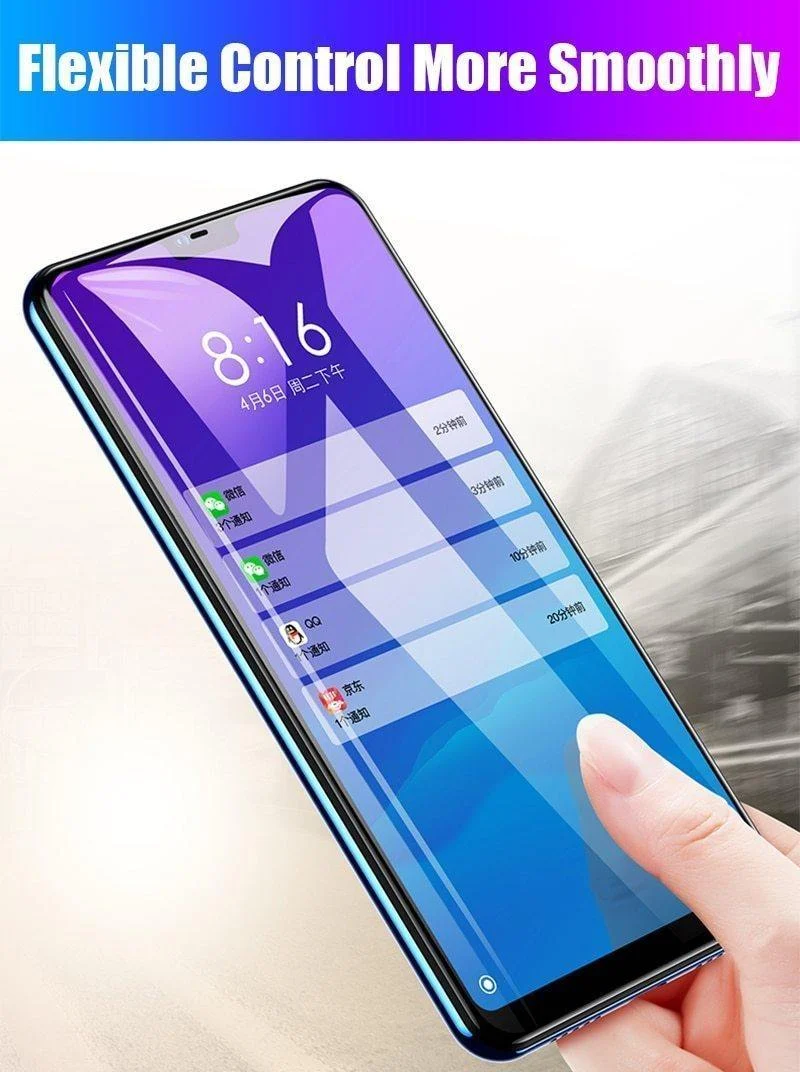TOMKAS 6D Glas für Xiaomi Redmi Note 6 Pro Glasetui Redmi Note 5 Pro 6 6A 5 Plus für Xiaomi Mi 8 Lite A1 A2 Lite Pocophone F1
