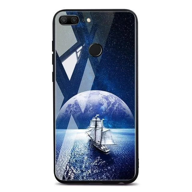 TOMKAS Space Case für Huawei P20 Lite Pro Mate 10 Lite Hüllen Cover P Smart Glass Coque Telefonhülle für Huawei Honor 9 Lite 10
