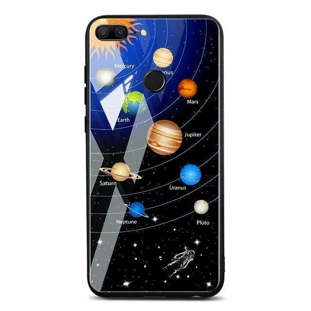 TOMKAS Space Case für Huawei P20 Lite Pro Mate 10 Lite Hüllen Cover P Smart Glass Coque Telefonhülle für Huawei Honor 9 Lite 10