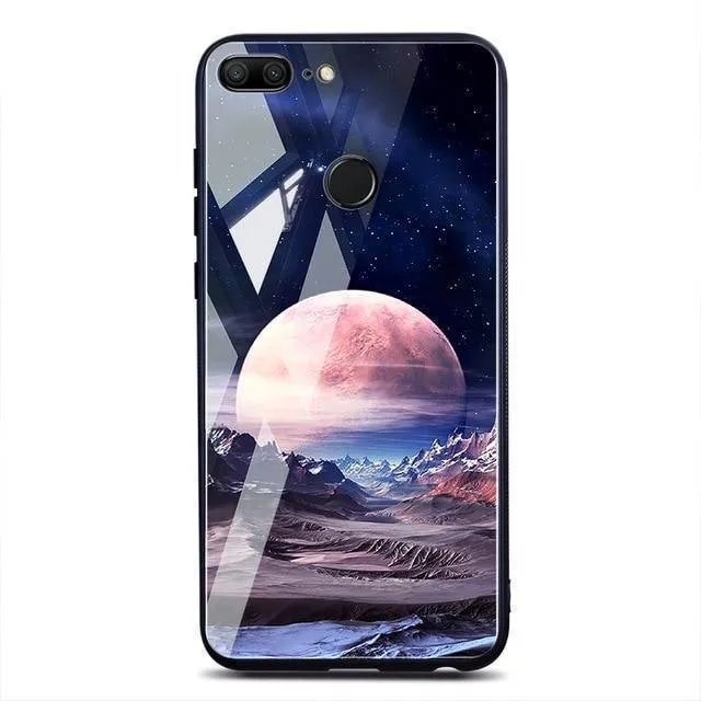 TOMKAS Space Case für Huawei P20 Lite Pro Mate 10 Lite Hüllen Cover P Smart Glass Coque Telefonhülle für Huawei Honor 9 Lite 10