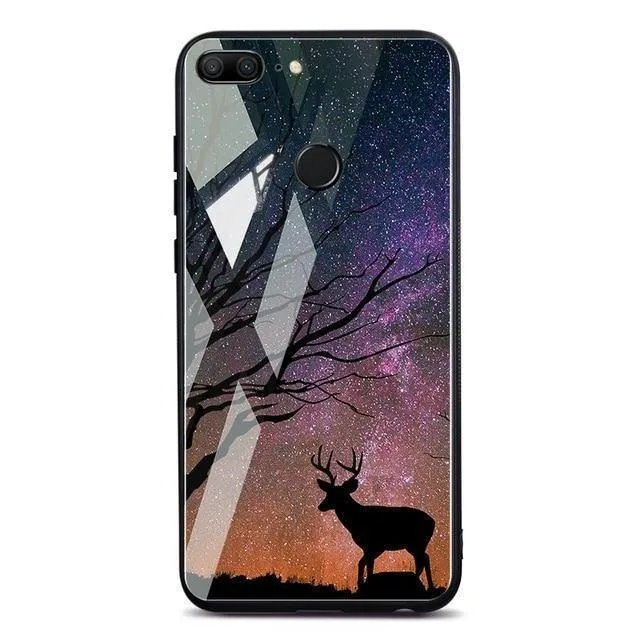 TOMKAS Space Case für Huawei P20 Lite Pro Mate 10 Lite Hüllen Cover P Smart Glass Coque Telefonhülle für Huawei Honor 9 Lite 10