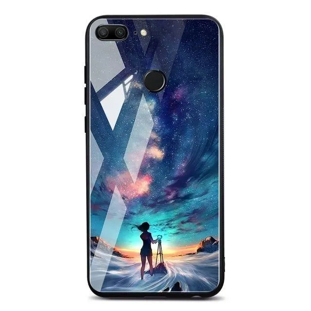 TOMKAS Space Case für Huawei P20 Lite Pro Mate 10 Lite Hüllen Cover P Smart Glass Coque Telefonhülle für Huawei Honor 9 Lite 10