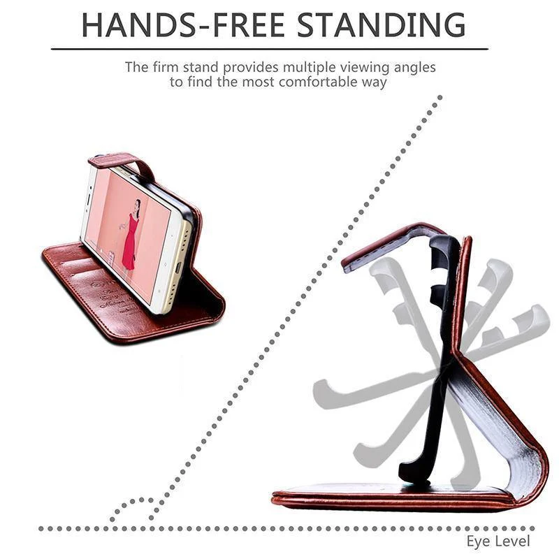 Xiaomi Redmi 4X Hülle 5.0 Wallet Flip PU Lederhülle für Xiaomi Redmi 4X Pro Xiomi Handytasche mit Ständer TOMKAS