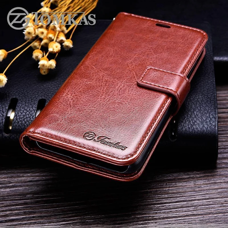 Xiaomi Redmi 4X Hülle 5.0 Wallet Flip PU Lederhülle für Xiaomi Redmi 4X Pro Xiomi Handytasche mit Ständer TOMKAS