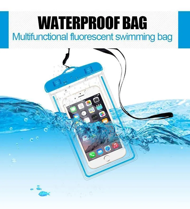 Universelle wasserdichte Hülle für iPhone 5S 6 6S 7 Plus Samsung Xiaomi Redmi 3s Note 3 4 Pro MI5 Abdeckung Wasserdichte Tasche Max 6" Telefon