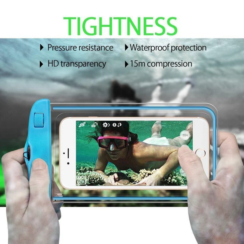 Universelle wasserdichte Hülle für iPhone 5S 6 6S 7 Plus Samsung Xiaomi Redmi 3s Note 3 4 Pro MI5 Abdeckung Wasserdichte Tasche Max 6" Telefon