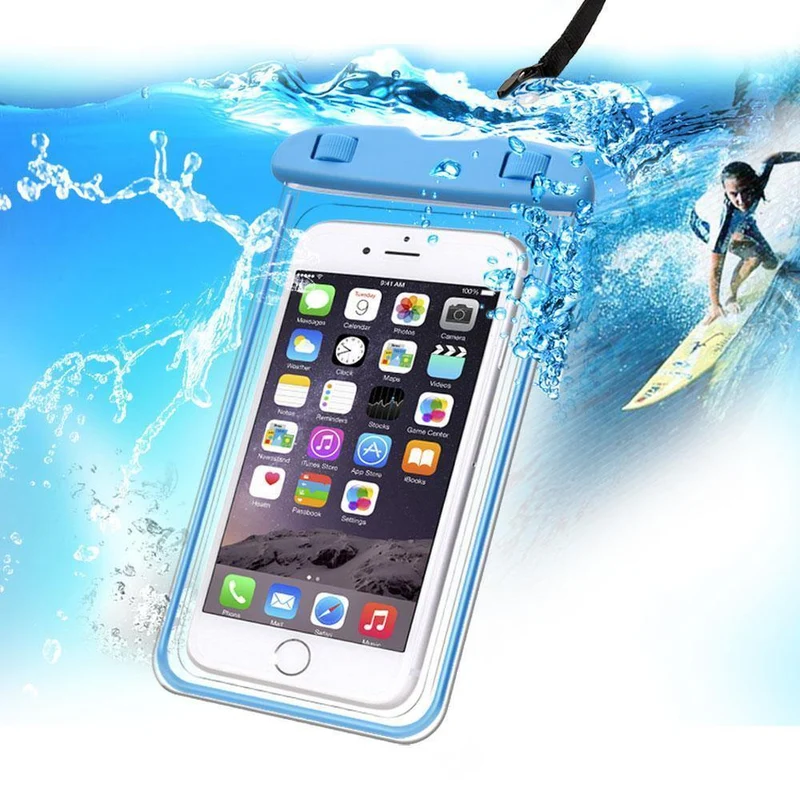 Universelle wasserdichte Hülle für iPhone 5S 6 6S 7 Plus Samsung Xiaomi Redmi 3s Note 3 4 Pro MI5 Abdeckung Wasserdichte Tasche Max 6" Telefon