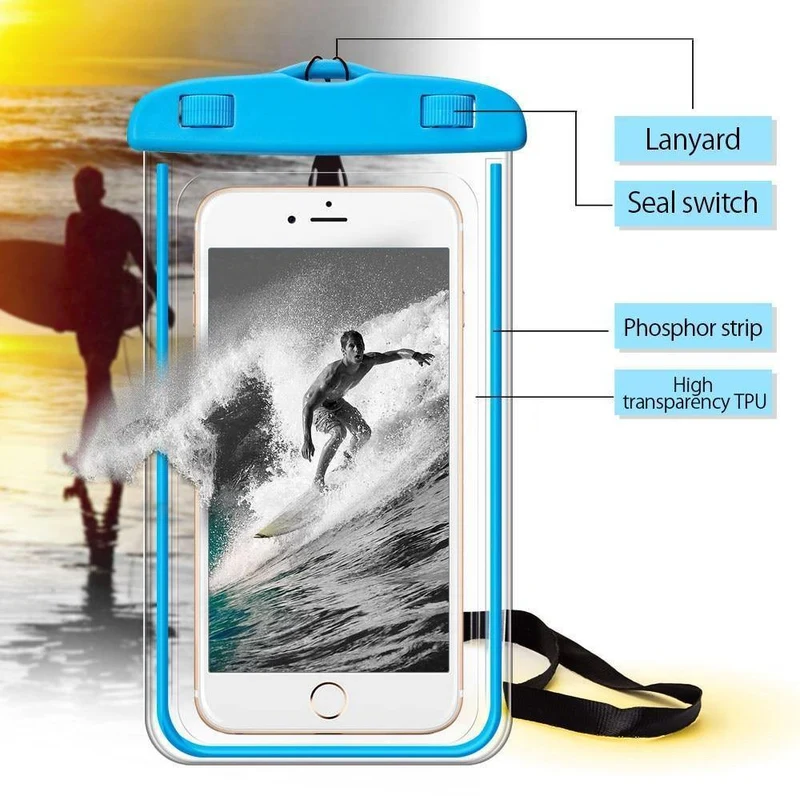 Universelle wasserdichte Hülle für iPhone 5S 6 6S 7 Plus Samsung Xiaomi Redmi 3s Note 3 4 Pro MI5 Abdeckung Wasserdichte Tasche Max 6" Telefon