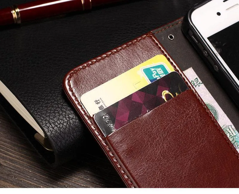 TOMKAS 4S Flip Brieftasche PU Ledertasche für iPhone 4 4S Abdeckung Vintage Coque Handytasche Hüllen für Apple iPhone 4S mit Kartenhalter