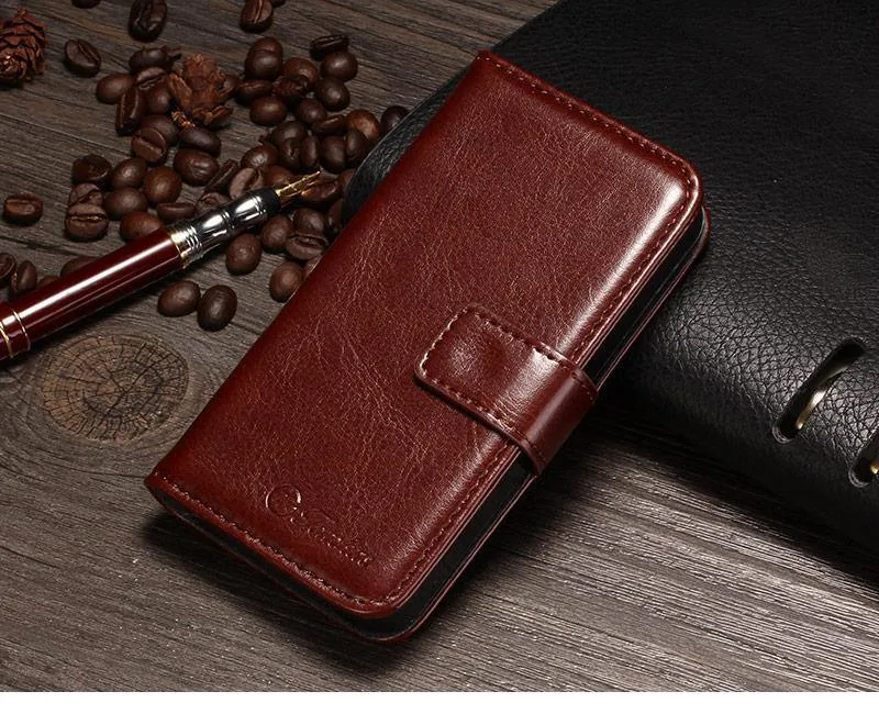 TOMKAS 4S Flip Brieftasche PU Ledertasche für iPhone 4 4S Abdeckung Vintage Coque Handytasche Hüllen für Apple iPhone 4S mit Kartenhalter