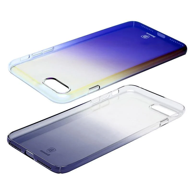 Für iPhone 8 Hülle, Baseus Luxus Plating Gradient Hartplastik Hülle für iPhone 8 8 Plus 7 7 Plus Hüllen Ultradünne Bcak PC Hülle