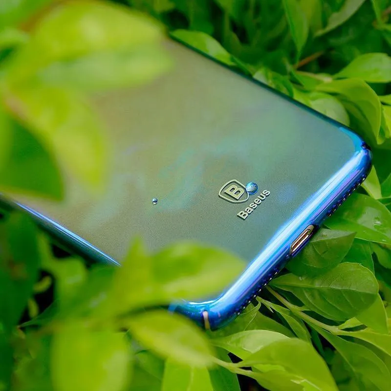 Für iPhone 8 Hülle, Baseus Luxus Plating Gradient Hartplastik Hülle für iPhone 8 8 Plus 7 7 Plus Hüllen Ultradünne Bcak PC Hülle