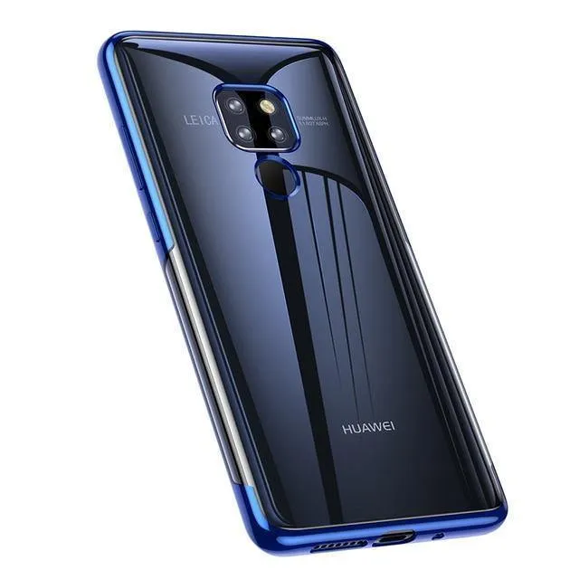 Baseus Luxury Plating TPU Hülle für Huawei Mate 20 Ultradünne weiche Silikonhülle für Huawei Mate 20 Pro Telefonabdeckung Transparent
