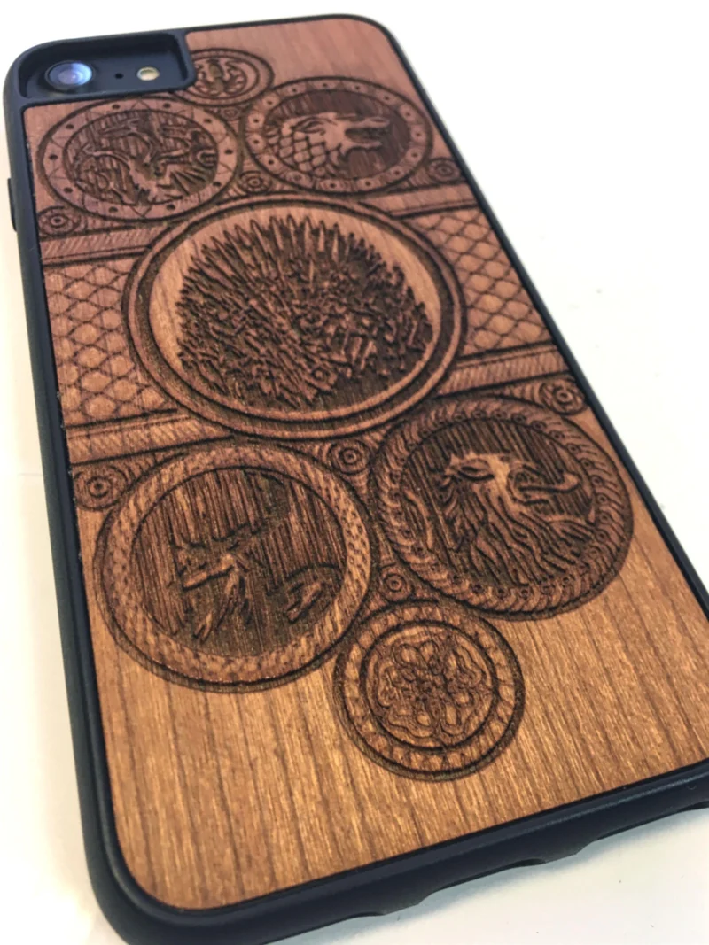 MMORE Holz Telefonkasten - Telefon-Abdeckung - Handy-Zubehör