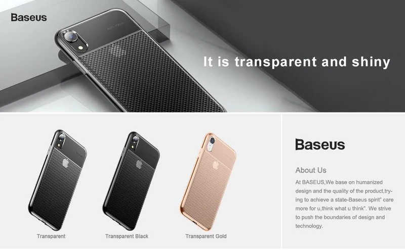 Baseus Crystal Soft Silikonhülle für iPhone XR Ultradünne TPU-Rückseite für iPhone XR 6.1 2018 Handyhüllen