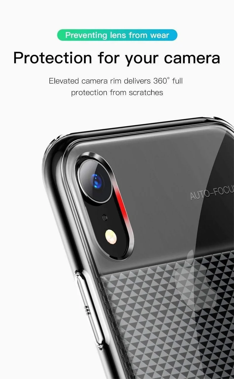 Baseus Crystal Soft Silikonhülle für iPhone XR Ultradünne TPU-Rückseite für iPhone XR 6.1 2018 Handyhüllen