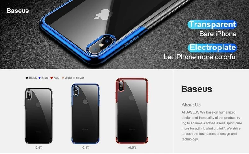 Baseus Luxus-Beschichtungshülle für iPhone XR Xs Xs Max, ultradünne, weiche Silikonhülle für iPhone XR 2018, Telefonabdeckung Coque