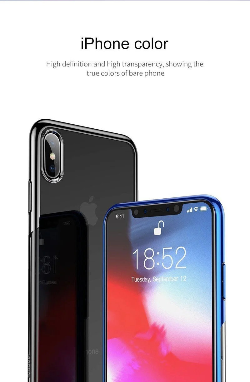 Baseus Luxus-Beschichtungshülle für iPhone XR Xs Xs Max, ultradünne, weiche Silikonhülle für iPhone XR 2018, Telefonabdeckung Coque