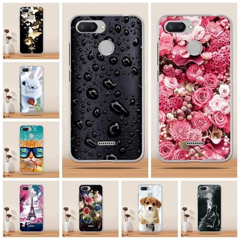 Case for Xiaomi Redmi 6 Case Silicone Soft Tpu Phone Case for Xiaomi Redmi 4X 5 plus Note 5 Pro Case Cover 3D Fundas Coque Capas