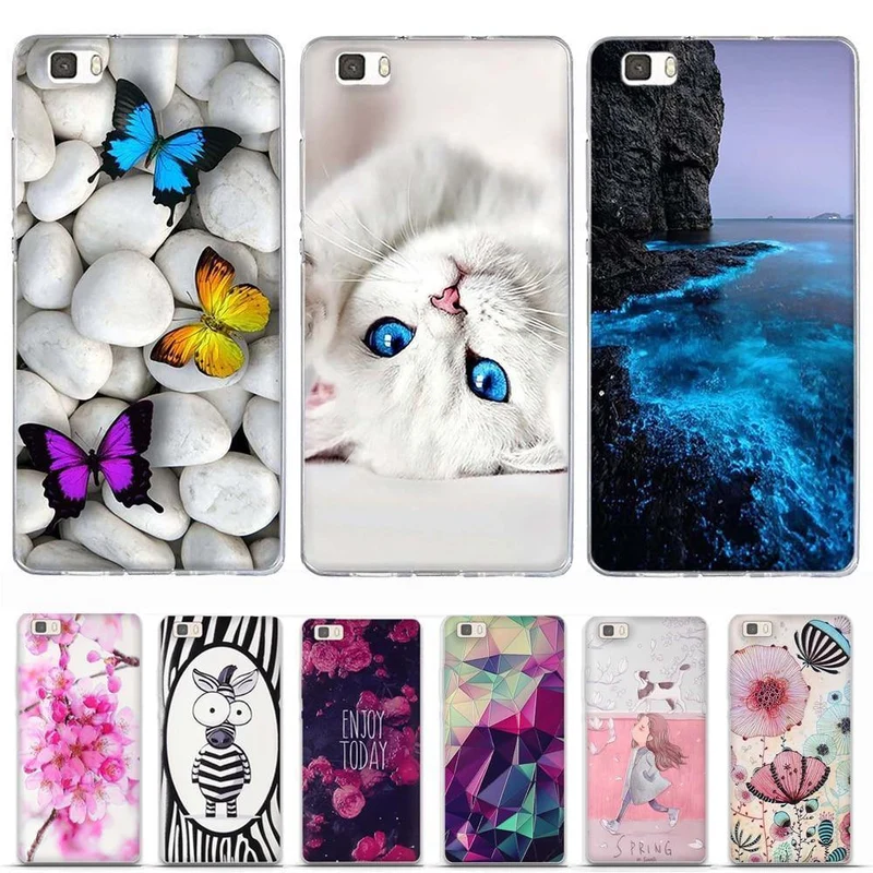 Phone Case for Huawei P8 Lite Case Cover 3D Relief Paint Printing Case for huawei p8 lite Case Coque for Huawei ALE-L21 Shell