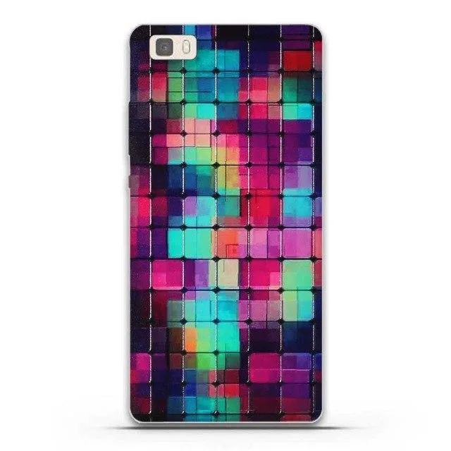 Phone Case for Huawei P8 Lite Case Cover 3D Relief Paint Printing Case for huawei p8 lite Case Coque for Huawei ALE-L21 Shell
