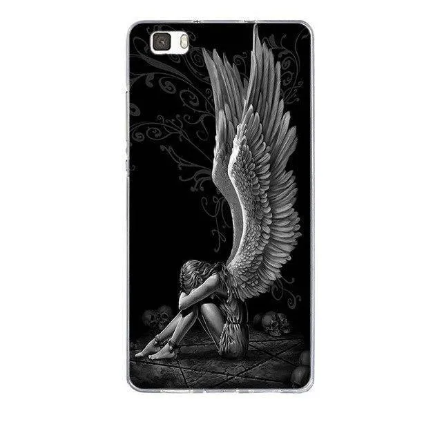 Phone Case for Huawei P8 Lite Case Cover 3D Relief Paint Printing Case for huawei p8 lite Case Coque for Huawei ALE-L21 Shell