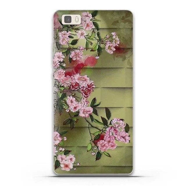 Phone Case for Huawei P8 Lite Case Cover 3D Relief Paint Printing Case for huawei p8 lite Case Coque for Huawei ALE-L21 Shell