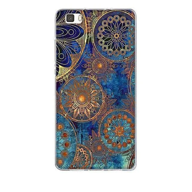 Phone Case for Huawei P8 Lite Case Cover 3D Relief Paint Printing Case for huawei p8 lite Case Coque for Huawei ALE-L21 Shell
