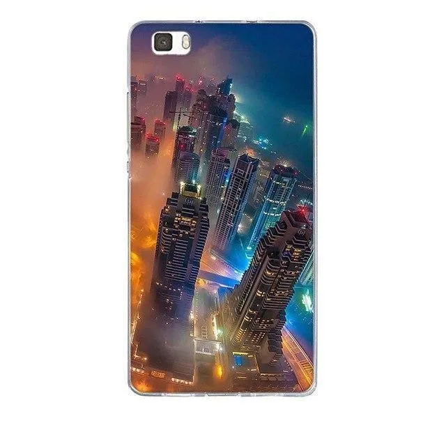 Phone Case for Huawei P8 Lite Case Cover 3D Relief Paint Printing Case for huawei p8 lite Case Coque for Huawei ALE-L21 Shell