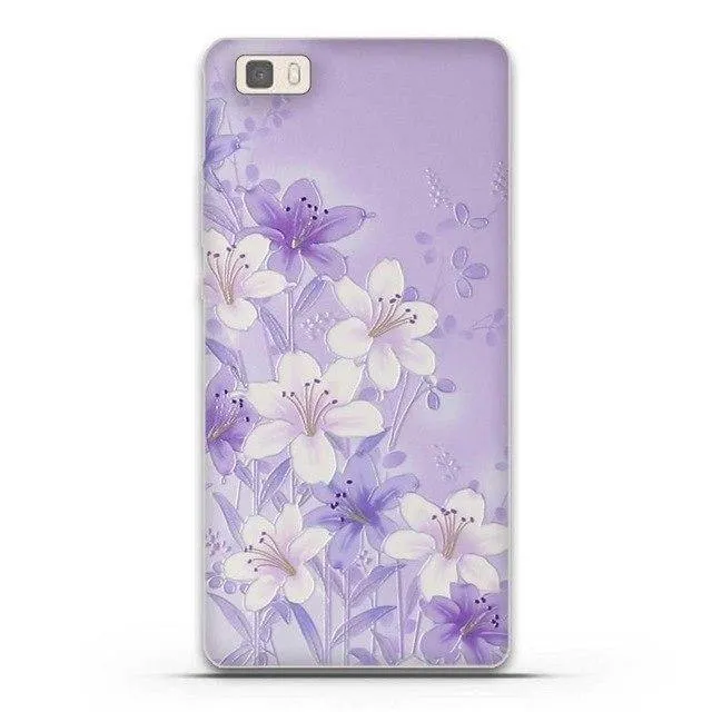 Phone Case for Huawei P8 Lite Case Cover 3D Relief Paint Printing Case for huawei p8 lite Case Coque for Huawei ALE-L21 Shell