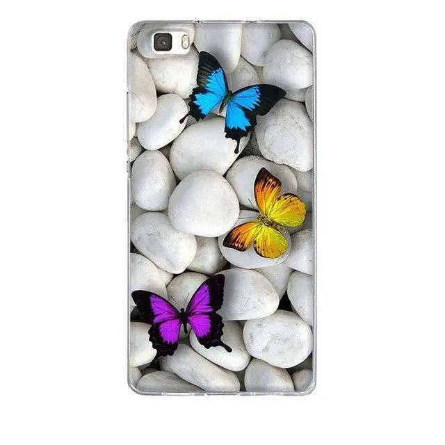 Phone Case for Huawei P8 Lite Case Cover 3D Relief Paint Printing Case for huawei p8 lite Case Coque for Huawei ALE-L21 Shell