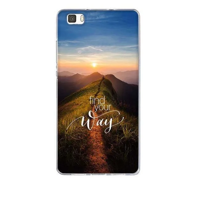 Phone Case for Huawei P8 Lite Case Cover 3D Relief Paint Printing Case for huawei p8 lite Case Coque for Huawei ALE-L21 Shell
