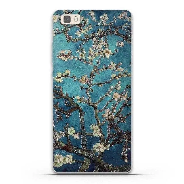 Phone Case for Huawei P8 Lite Case Cover 3D Relief Paint Printing Case for huawei p8 lite Case Coque for Huawei ALE-L21 Shell