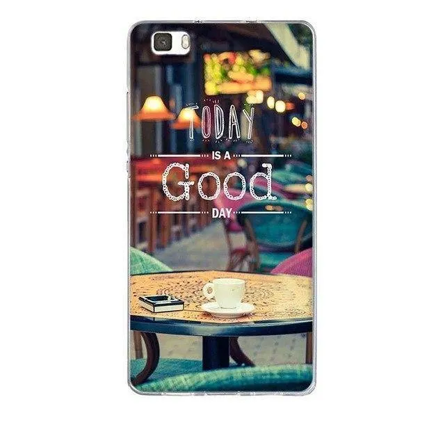 Phone Case for Huawei P8 Lite Case Cover 3D Relief Paint Printing Case for huawei p8 lite Case Coque for Huawei ALE-L21 Shell