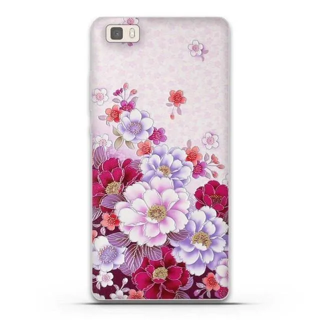 Phone Case for Huawei P8 Lite Case Cover 3D Relief Paint Printing Case for huawei p8 lite Case Coque for Huawei ALE-L21 Shell