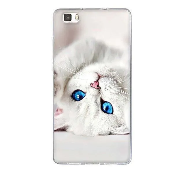 Phone Case for Huawei P8 Lite Case Cover 3D Relief Paint Printing Case for huawei p8 lite Case Coque for Huawei ALE-L21 Shell