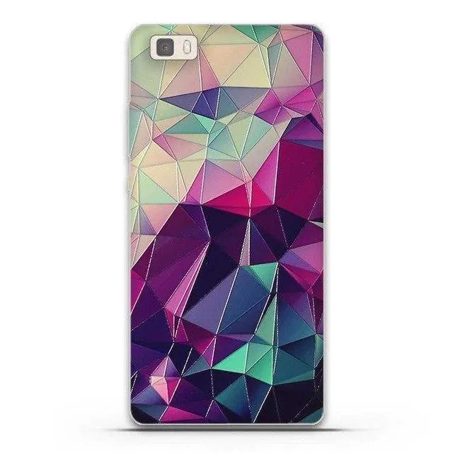 Phone Case for Huawei P8 Lite Case Cover 3D Relief Paint Printing Case for huawei p8 lite Case Coque for Huawei ALE-L21 Shell