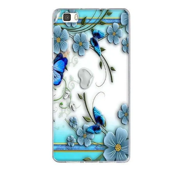 Phone Case for Huawei P8 Lite Case Cover 3D Relief Paint Printing Case for huawei p8 lite Case Coque for Huawei ALE-L21 Shell