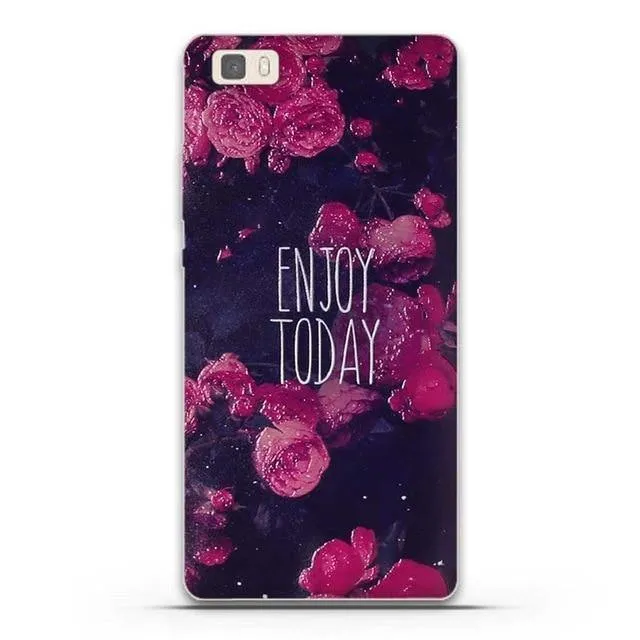 Phone Case for Huawei P8 Lite Case Cover 3D Relief Paint Printing Case for huawei p8 lite Case Coque for Huawei ALE-L21 Shell