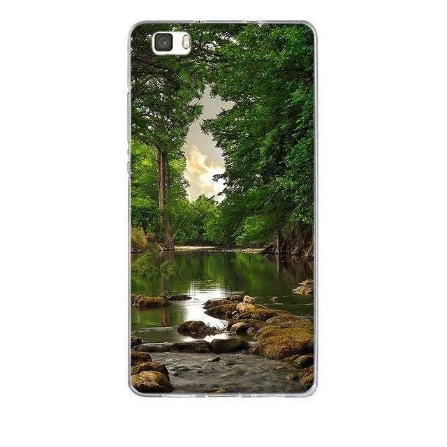 Phone Case for Huawei P8 Lite Case Cover 3D Relief Paint Printing Case for huawei p8 lite Case Coque for Huawei ALE-L21 Shell