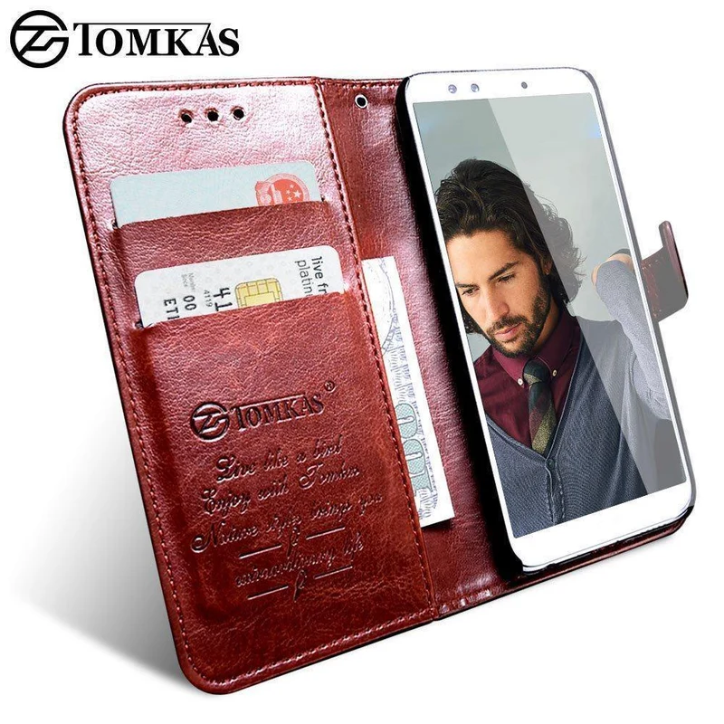 TOMKAS Brieftasche Fall Für Huawei Honor 9 Lite Abdeckung Auf Luxus Retro PU Leder Flip Telefon Fall Für Huawei Honor 10 fällen Abdeckungen Auf